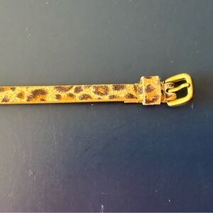 dELiA*s Animal Print Belt with Gold Buckle